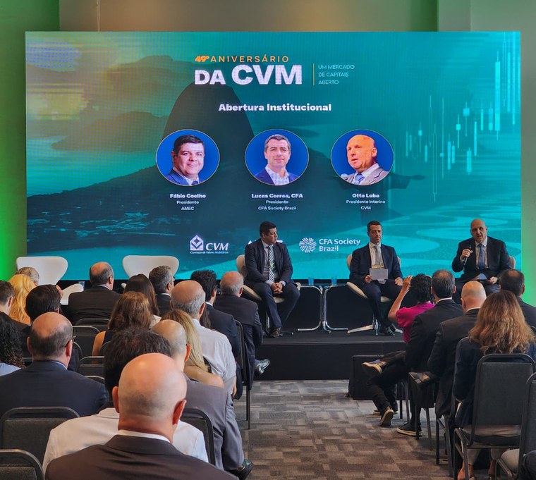 Otto Lobo, Presidente Interino da CVM, participou da abertura do evento