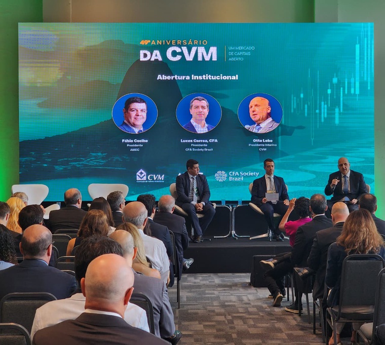 Otto Lobo, Presidente Interino da CVM, participou da abertura do evento