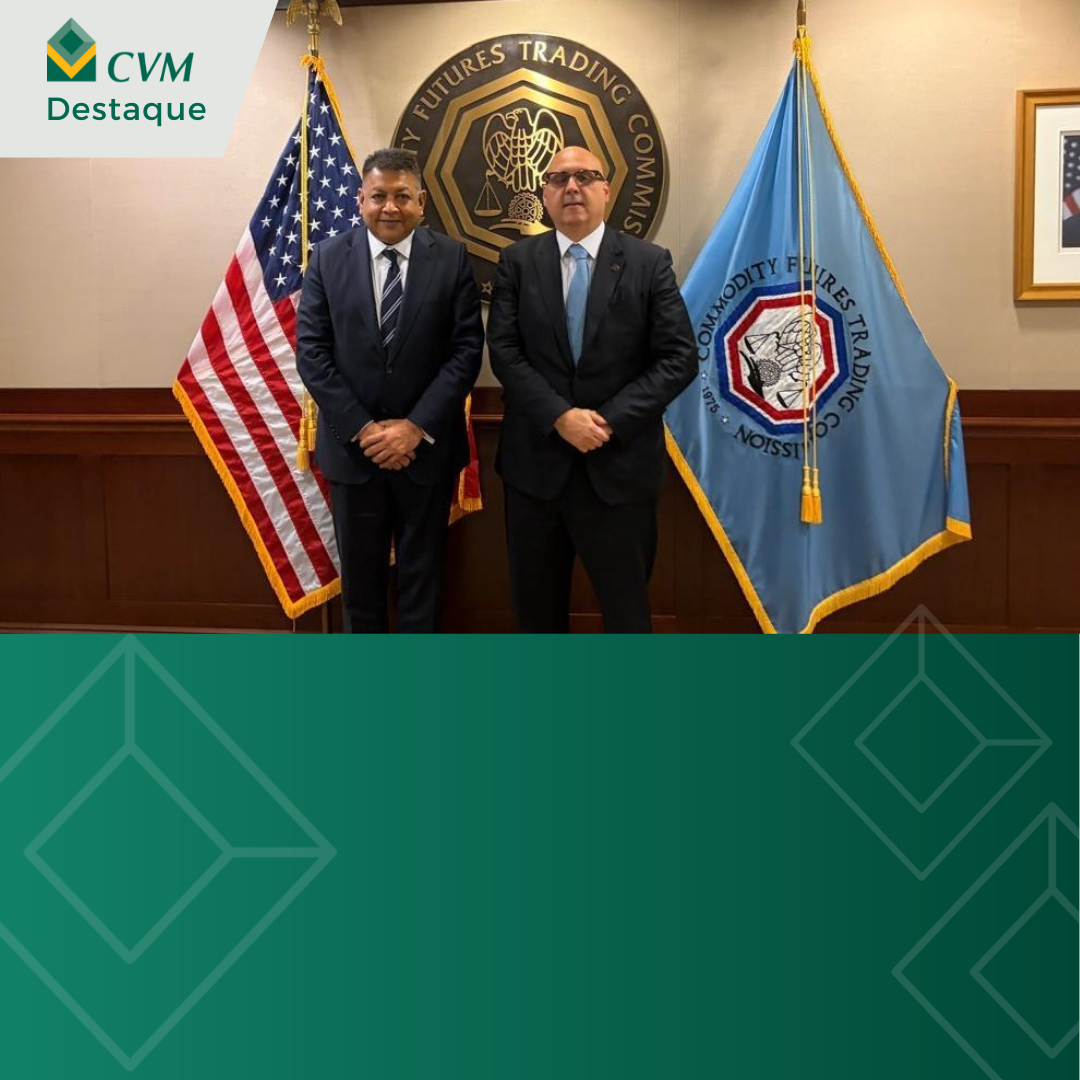CVM tem encontro com comissão de negociação de contratos futuros de commodities dos EUA