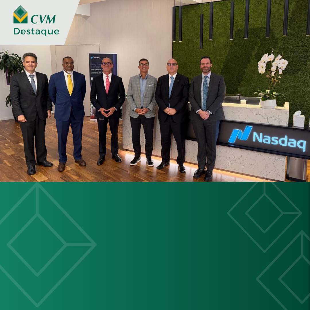 Presidente da CVM, Otto Lobo se reúne com executivos da NYSE e da NASDAQ nos EUA
