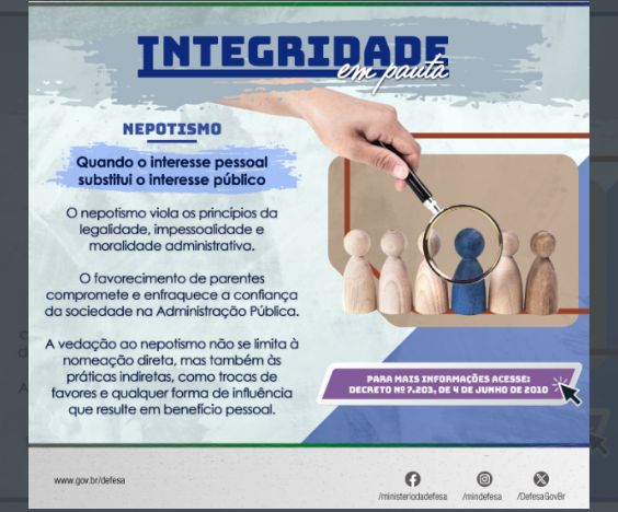 Integridade em Pauta Nepotismo carrocel