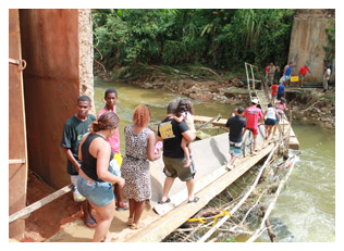 CML avaliará danos em ponte da Banqueta, em Angra dos Reis