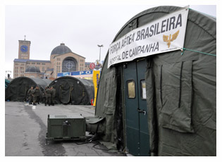 JMJ 2013: Integração entre Forças Armadas e órgãos de segurança garantiu sucesso de operação para visita do papa a Aparecida
