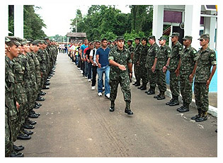Etapa de seleção para o serviço militar já começou