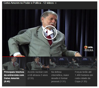 Amorim fala sobre defesa cibernética, grandes eventos e acordo com Irã em entrevista à Folha