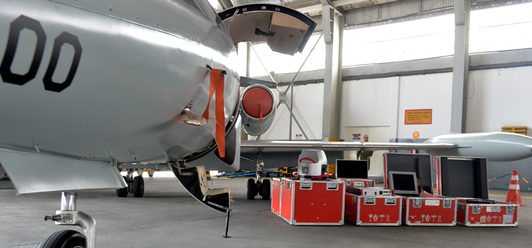 Aeronave com sensor de geoinformação