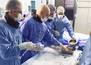 O tratamento foi realizado no setor de Hemodinâmica do HFAG