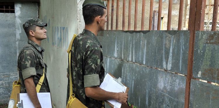 A partir da próxima semana os soldados atuarão nos locais com maior incidência de casos de dengue e da febre Chikunguya no DF