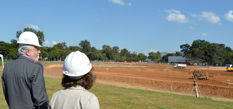 Visita a obra de expansão do ITA, com cerca de 16 mil m², onde funcionará a Divisão de Ciências Fundamentais