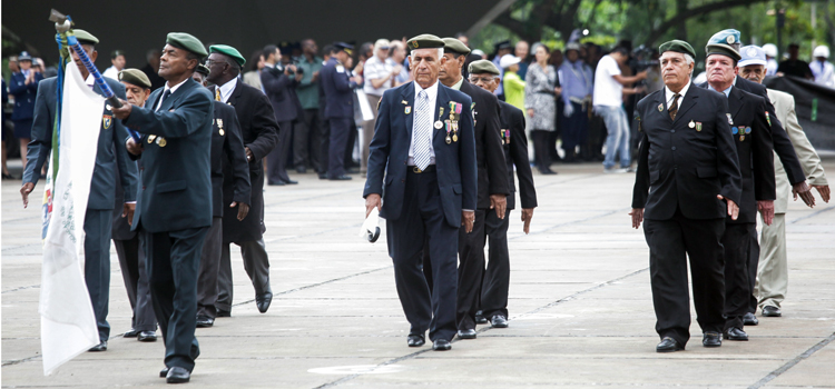 Homenagem aos combatentes da Segunda Guerra Mundial