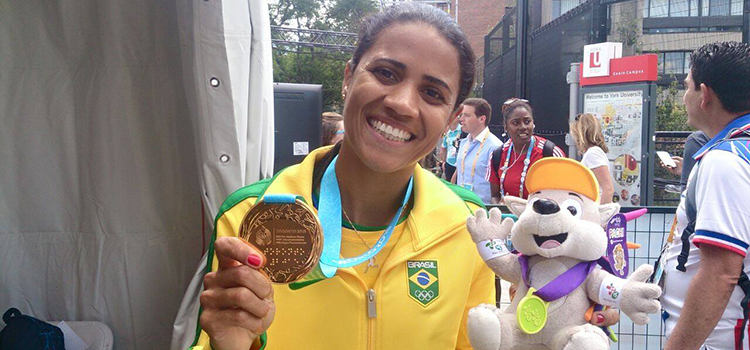 A sargento Juliana dos Santos, medalhista em Toronto, representará o Brasil nos Jogos Mundiais Militares