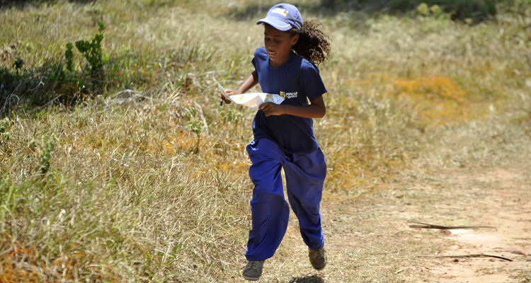 A integrante do PROFESP Alana Santos durante o 3° dia da Prova de Inclusão Social