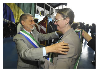 15/12/2011 - DEFESA - Presidenta Dilma Rousseff e ministro Celso Amorim defendem participação da sociedade no fortalecimento da Defesa nacional