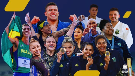 Medalhistas militares das Forças Armadas das Olimpíadas de Paris-2024.