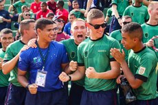 Alunos no Campeonato Escolar 54º NAE, 2024.