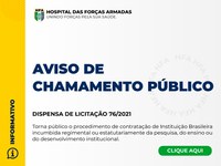 Aviso de Chamamento Público