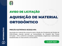 Aviso de Licitação: Aquisição de Material Ortodôntico 2