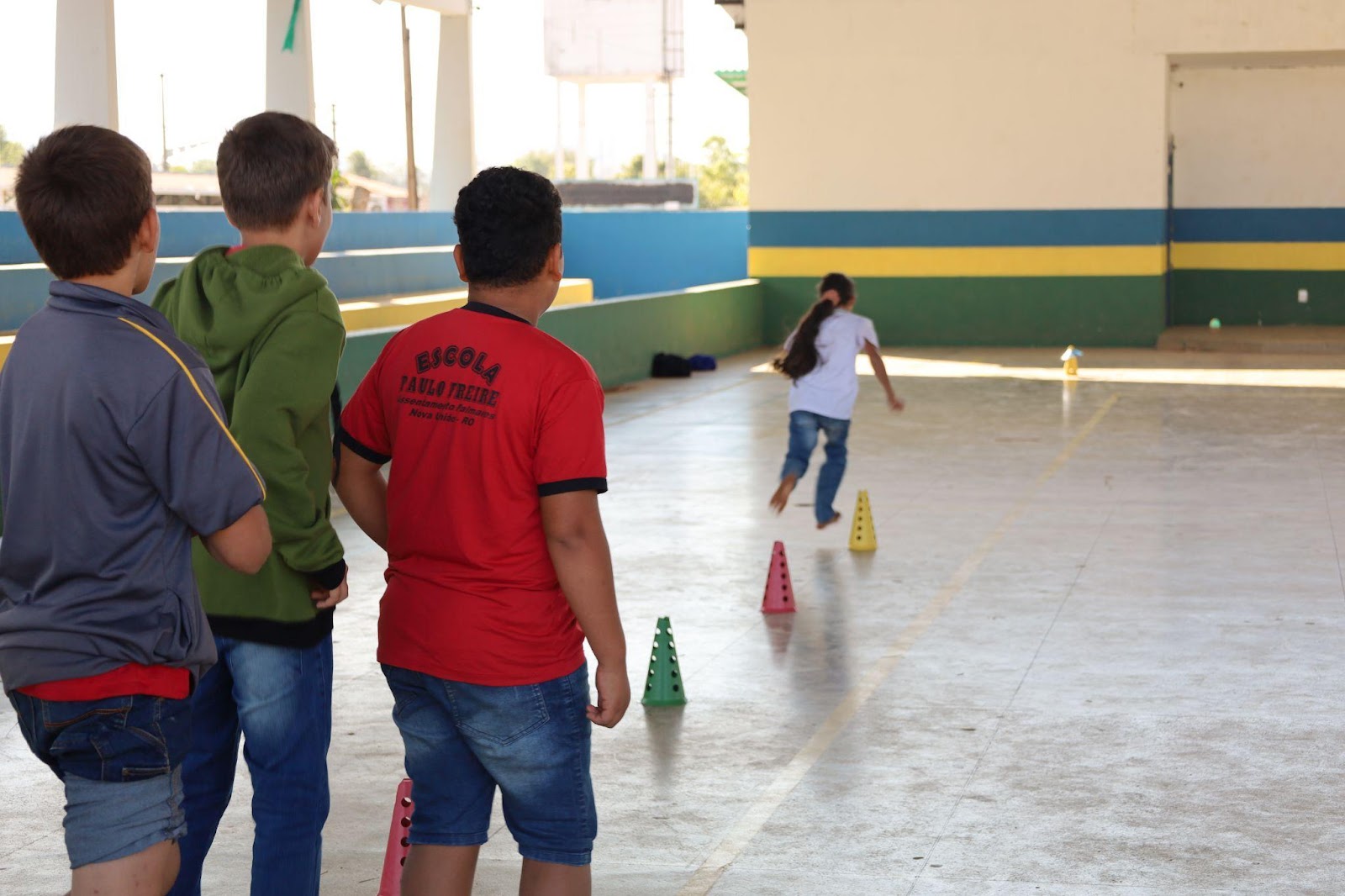 Oficina de práticas esportivas do Conjunto A foram desenvolvidas para os estudantes // Foto: Sofia Leal