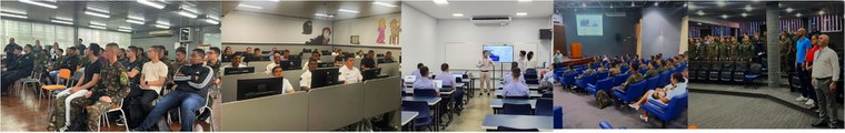 Aula inaugural em Porto Alegre/RS Rio de Janeiro/RJ, Anápolis/GO, Manaus/AM e Recife/PE, respectivamente.