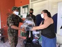 Ações de solidariedade estão no dia a dia do apoio prestado pelas Forças Armadas no combate à Covid-19
