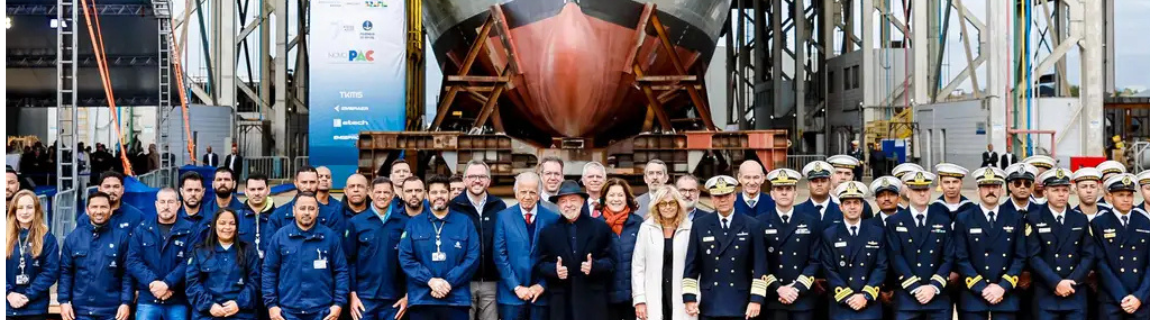 Brasil avança na defesa naval com o lançamento da Fragata Cunha Moreira