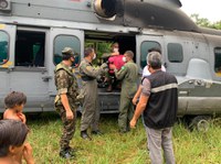 Comando Conjunto Norte apoia distribuição de vacinas para aldeia indígena Yuyrareta, no Amapá
