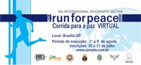 Corrida para a Paz ocorre de forma virtual