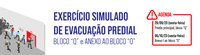 Defesa realiza treinamento para evacuação em caso de incêndio