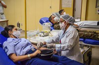 Forças Armadas prosseguem com campanhas de doação de sangue e de conscientização