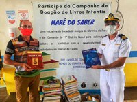 MARINHA - Marinha doa 850 livros da campanha “Maré do Saber” a escolas do interior do Pará
