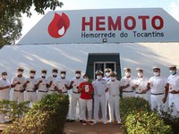 Militares da CFAT doam sangue para Hemocentro de Palmas (TO)