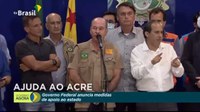 Ministro da Defesa acompanha Presidente Bolsonaro em sobrevoo a regiões alagadas no Acre