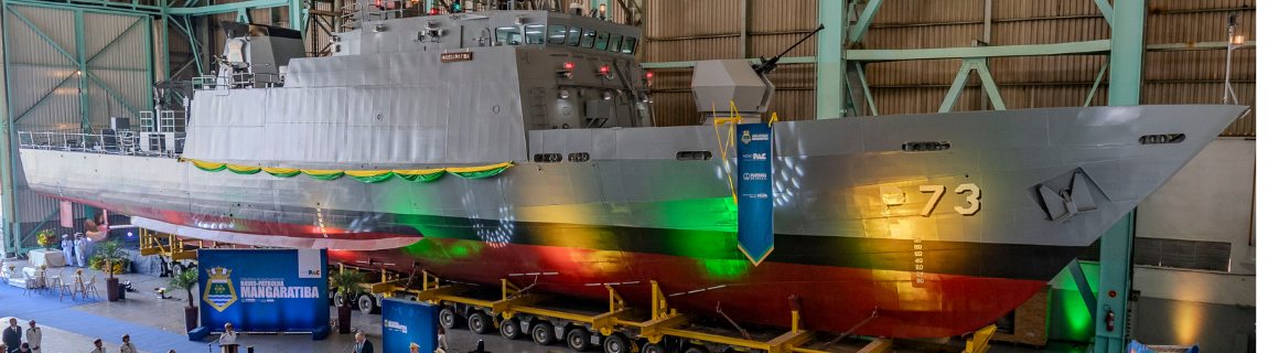 Ministro da Defesa preside cerimônia de lançamento do Navio-Patrulha “Mangaratiba”