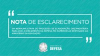 Nota de esclarecimento