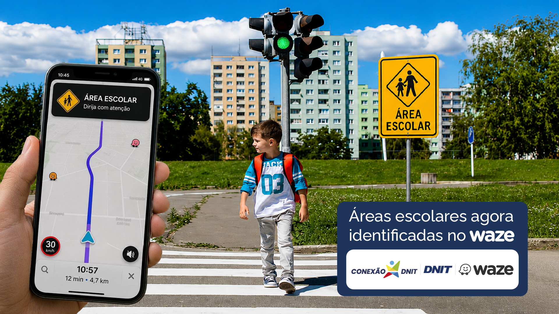 Iniciativa visa segurança viária no entorno das escolas