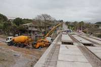Avançam as obras do viaduto em Paranaguá