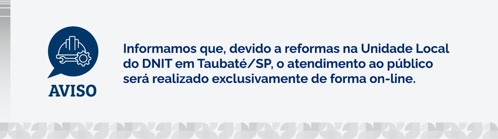 AVISO:  Unidade Local do DNIT de Taubaté