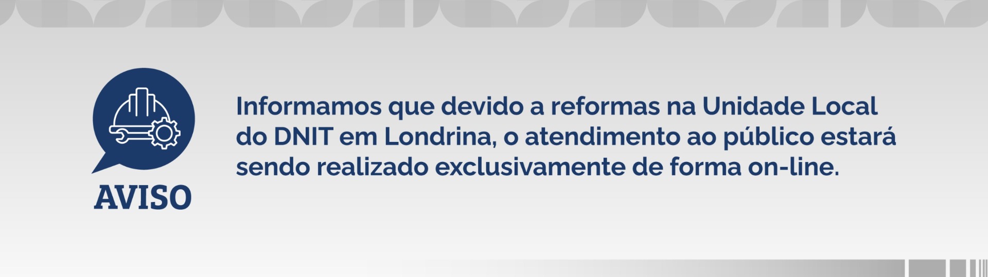 AVISO:  Unidade Local do DNIT em Londrina