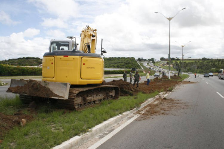 Chuvas deixam BR-101 em Natal com tráfego reduzido