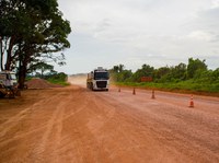 Com clima seco na BR-163/PA, tráfego flui normalmente nessa  quarta-feira (07/02)
