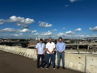 Diretor-geral do DNIT e técnicos da autarquia visitam obras da Nova Ponte do Guaíba no Rio Grande do Sul
