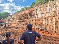Diretoria do DNIT vistoria obras federais em Santa Maria, no Rio Grande do Sul