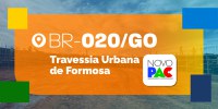 Diretoria-Geral do DNIT realiza visita técnica nas obras da Travessia Urbana de Formosa, na BR-020/GO