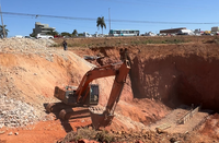 DNIT avalia situação de erosão na BR-040/GO