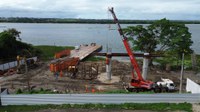 DNIT avança nas obras da ponte que ligará os municípios de Penedo (AL) e Neópolis (SE)