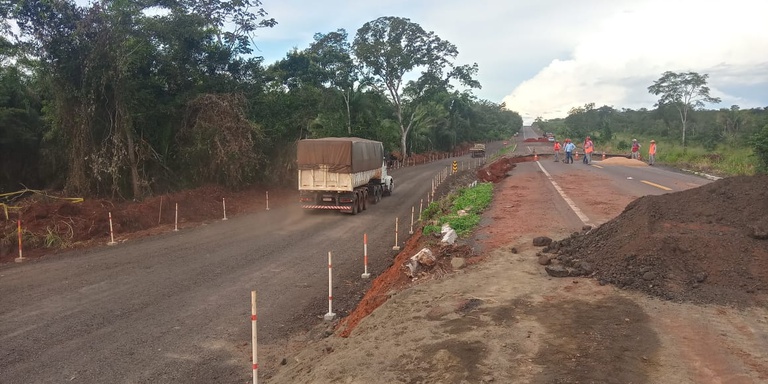 Desvio provisório no km 26 da BR-226/TO