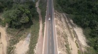 DNIT conclui e libera ao tráfego 35 quilômetros revitalizados da BR-163, no Pará