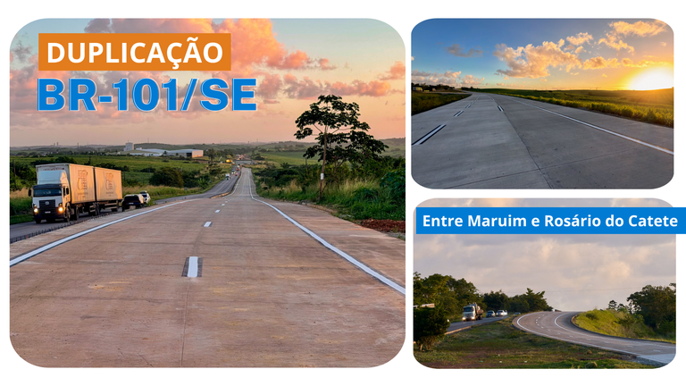 DNIT entrega 7,6 km de pista duplicada da BR-101/SE e anuncia licitação para melhorias na travessia urbana de Estância