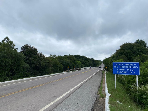 Rio Piratinizinho, na BR-293/RS