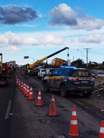 DNIT implanta melhorias emergenciais no entorno da ponte sobre o Rio dos Sinos, na BR-116/RS, em São Leopoldo